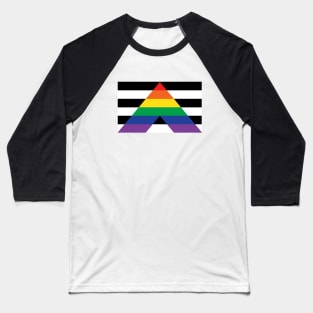 Straight Ally Pride Baseball T-Shirt